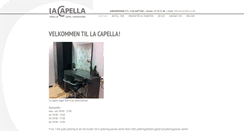 Desktop Screenshot of lacapella.no